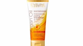 Drobnoziarnisty peeling wygładzający do twarzy 3 w 1 Argan Oil Eveline Cosmetics Uroda, LIFESTYLE - Seria Argan Oil to innowacyjny program przeciwzmarszczkowy opracowany w laboratorium Eveline Cosmetics zapewniający spektakularny efekt odmłodzenia skóry.