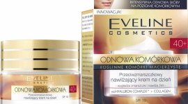 krem na dzień 40+ Eveline Cosmetics ODNOWA KOMÓRKOWA Uroda, LIFESTYLE - Przeciwzmarszczkowy nawilżający krem na dzień 40+ Eveline Cosmetics przeznaczony do codziennej pielęgnacji każdego rodzaju skóry, również wrażliwej, po 40 roku życia.