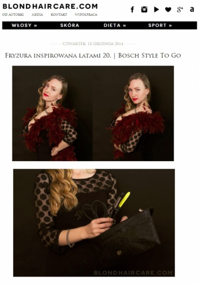 STYLE TO GO – blogerki w akcji Uroda, LIFESTYLE - Marka Bosch uruchamia kolejną akcję w blogosferze, promując linię mini-stylizatorów do włosów „STYLE TO GO”. Do akcji zaangażowały się blogerki z kategorii: fryzury, lifestyle, fitness i uroda. Inicjatorem koncepcji i realizatorem działań jest agencja INSIGNIA. title =