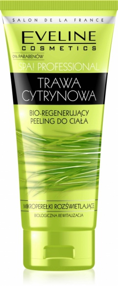 Eveline Cosmetics PEELING DO CIAŁA TRAWA CYTRYNOWA z serii Spa! PROFESSIONAL Uroda, LIFESTYLE - MIKROPEREŁKI ROZŚWIETLAJĄCE / BIOLOGICZNA REWITALIZACJA title =
