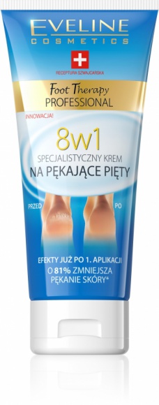 Eveline Cosmetics SPECJALISTYCZNY KREM NA PĘKAJĄCE PIĘTY Uroda, LIFESTYLE - Zaawansowana szwajcarska receptura kremu skutecznie regeneruje popękaną skórę pięt już po pierwszej aplikacji. title =