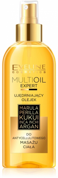 Eveline Cosmetics olejek MARULA PERILLA KUKUI INCA INCHI ARGAN Uroda, LIFESTYLE - Ujędrniający olejek do antycellulitowego masażu ciała. title =