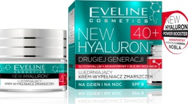 Eveline Cosmetics NEW HYALURON™ Ujędrniający Krem-Wypełniacz Zmarszczek 40+ Uroda, LIFESTYLE - NEW HYALURON to pionierska terapia aktywująca mechanizmy młodości w głębokich warstwach skóry. Przełomowa technologia TURBO LIFTING AGE DEFENSE™ na bazie DRUGIEJ GENERACJI KWASU HIALURONOWEGO i AKWAPORYN zapewnia bezprecedensową skuteczność w redukcji zmarszczek.