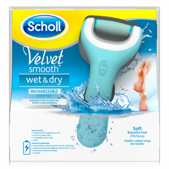 Stopy zdrowsze i piękniejsze niż myślisz Uroda, LIFESTYLE - Jeśli chcesz mieć idealnie gładkie i piękne stopy, poznaj Scholl Velvet Smooth™ Elektryczny Pilnik do stóp Wet & Dry i przekonaj się, jak skutecznie i szybko zadbać o atrybut kobiecego ciała. Wodoodporny pilnik sprawdzi się w czasie kąpieli w wannie lub pod prysznicem. title =