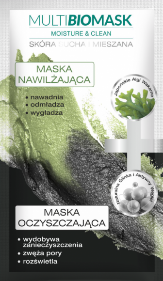 MOISTURE & CLEAN MASKA NAWILŻAJĄCA + MASKA OCZYSZCZAJĄCA Uroda, LIFESTYLE - Multi BioMask to specjalistyczne preparaty skoncentrowane na skutecznej, holistycznej pielęgnacji, skomponowane pod kierunkiem profesjonalistów w dopełniające się zestawy odpowiadające na szerokie spektrum potrzeb skóry. title =