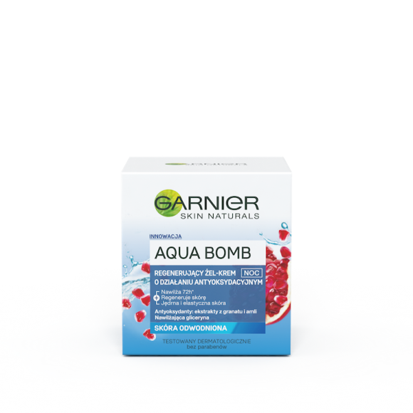 Innowacyjna gama produktów Aqua Bomb - nawilżająca moc składników aktywnych Uroda, LIFESTYLE - Produkty z gamy Aqua Bomb zawierają ekstrakty z granatu i amli, znanych ze swoich właściwości antyoksydacyjnych. Dostarczają skórze nie tylko długotrwałego nawilżenia, ale również pomagają chronić ją przed szkodliwymi czynnikami zewnętrznymi. title =