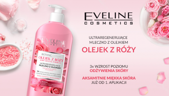 Eveline Cosmetics Ultraregenerujące Mleczko z Olejkiem z RÓŻY Uroda, LIFESTYLE - Skóra szorstka i przesuszona title =