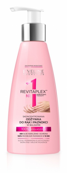 EVELINE COSMETICS SKONCENTROWANA ODŻYWKA DO RĄK I PAZNOKCI Z SERII REVITAPLEX Uroda, LIFESTYLE - 48H SILNE NAWILŻENIE I OCHRONA 100% MOCNIEJSZE PAZNOKCIE W 10 DNI title =