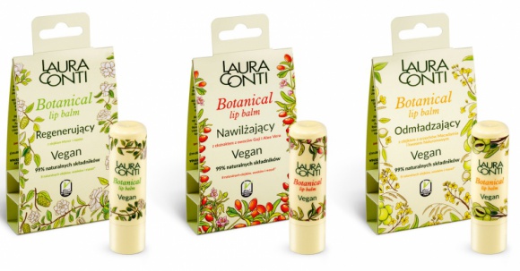 Balsamy Laura Conti Botanical Vegan Uroda, LIFESTYLE - Nowa linia wegańskich balsamów do ust. 99% składników pochodzenia naturalnego. 0% składników pochodzenia zwierzęcego. title =