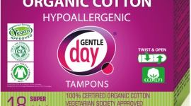 EKOLOGICZNE TAMPONY GENTLE DAY® Uroda, LIFESTYLE - Nowość! Certyfikowane tampony ekologiczne w 100% z bawełny organicznej