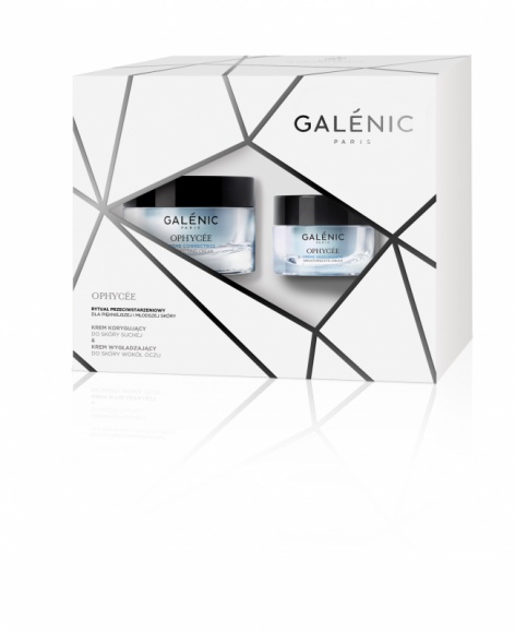 GALENIC ZESTAW KOSMETYKÓW DO SKÓRY SUCHEJ OPHYCÉE Uroda, LIFESTYLE - Zestaw składa się z kremu korygującego do skóry suchej 50ml i kremu wygładzającego do skóry wokół oczu 15ml title =